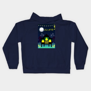 Eid Al Fitr Mubarak Celebrations Kids Hoodie